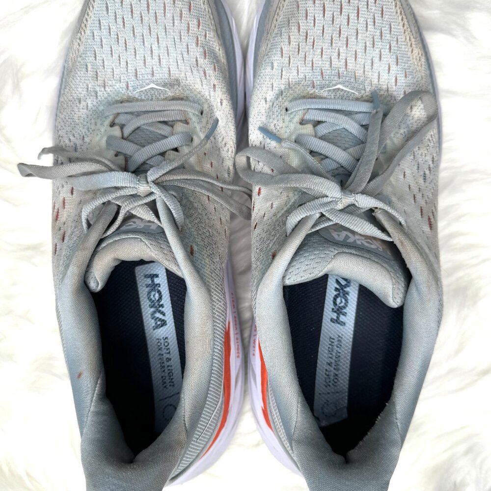 Hoka One One Clifton 8 Size 9.5 Blue Fog - Picture 8 of 14